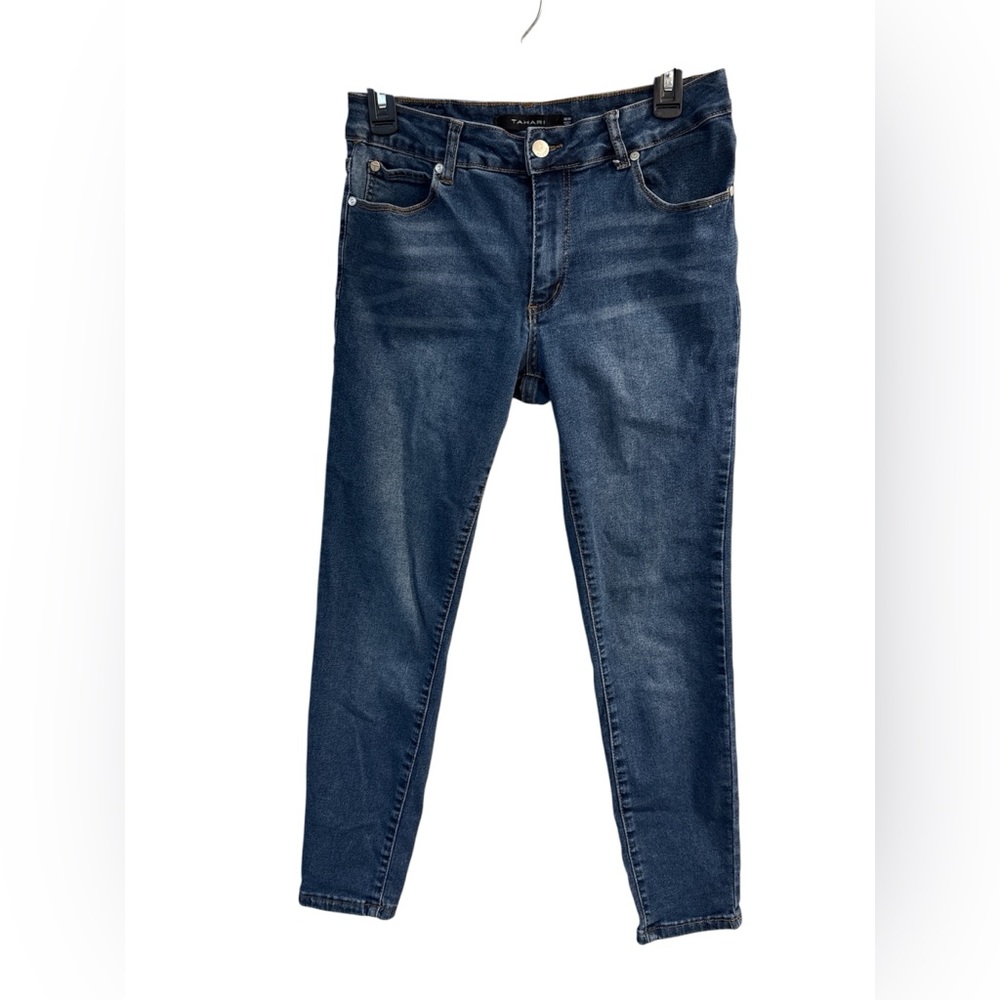 Tahari Dark Blue Skinny Jeans